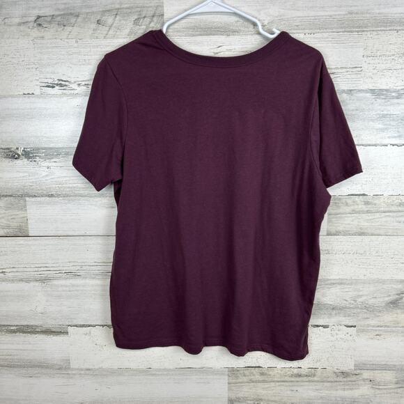 Pink Floyd "The Dark Side of the Moon" T-Shirt Size L Maroon Preowned - Picture 4 of 7